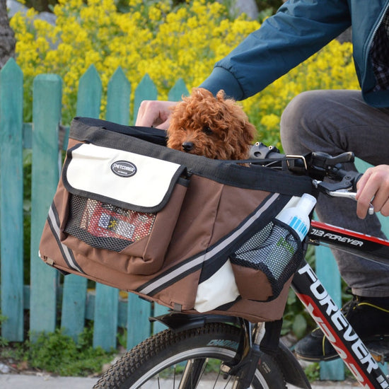 Portable Pet dog bicycle carrier bag basket - foxberryparkproducts