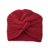 Muslim inner hijab caps bohemia turban cashmere cross wrap head Indian hat - foxberryparkproducts