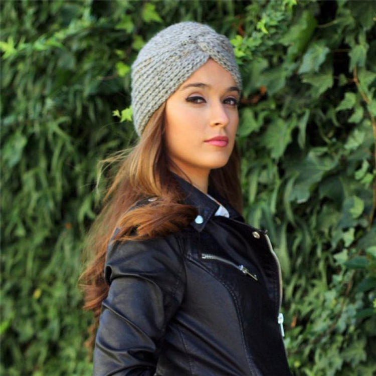 Muslim inner hijab caps bohemia turban cashmere cross wrap head Indian hat - foxberryparkproducts