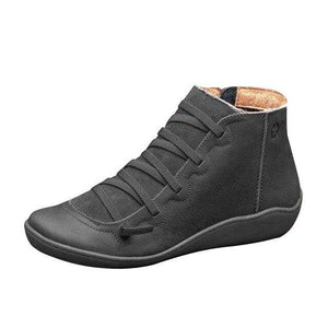 Women's PU Leather Ankle Boots - foxberryparkproducts