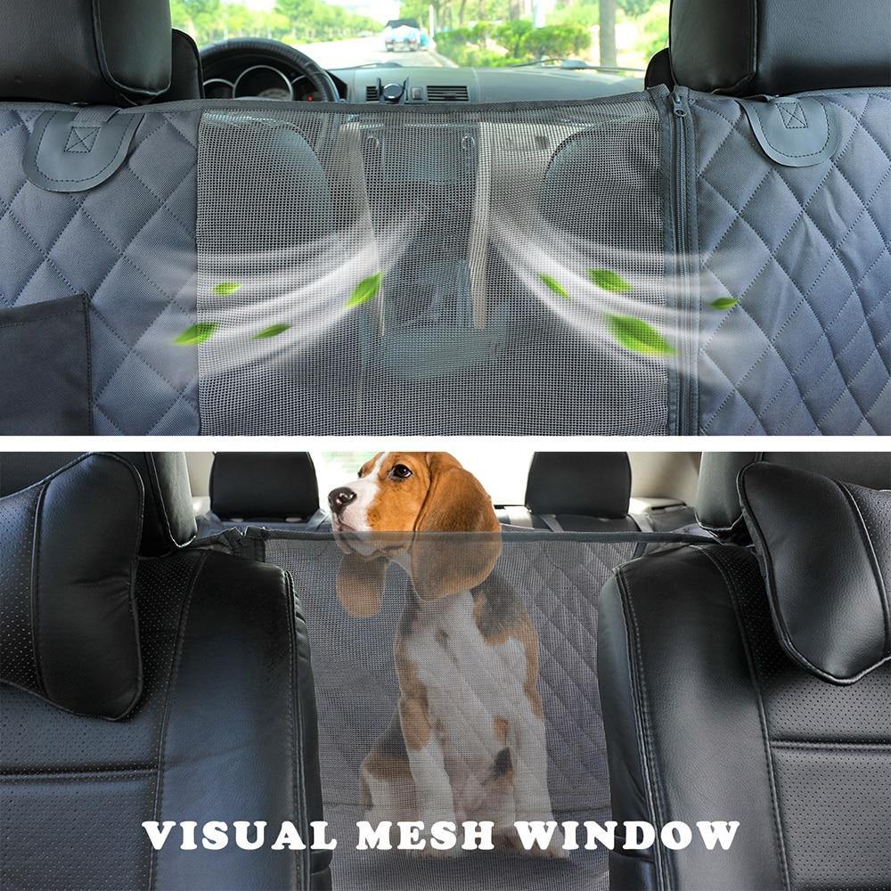 Dog Car Seat Cover View Mesh Waterproof - foxberryparkproducts