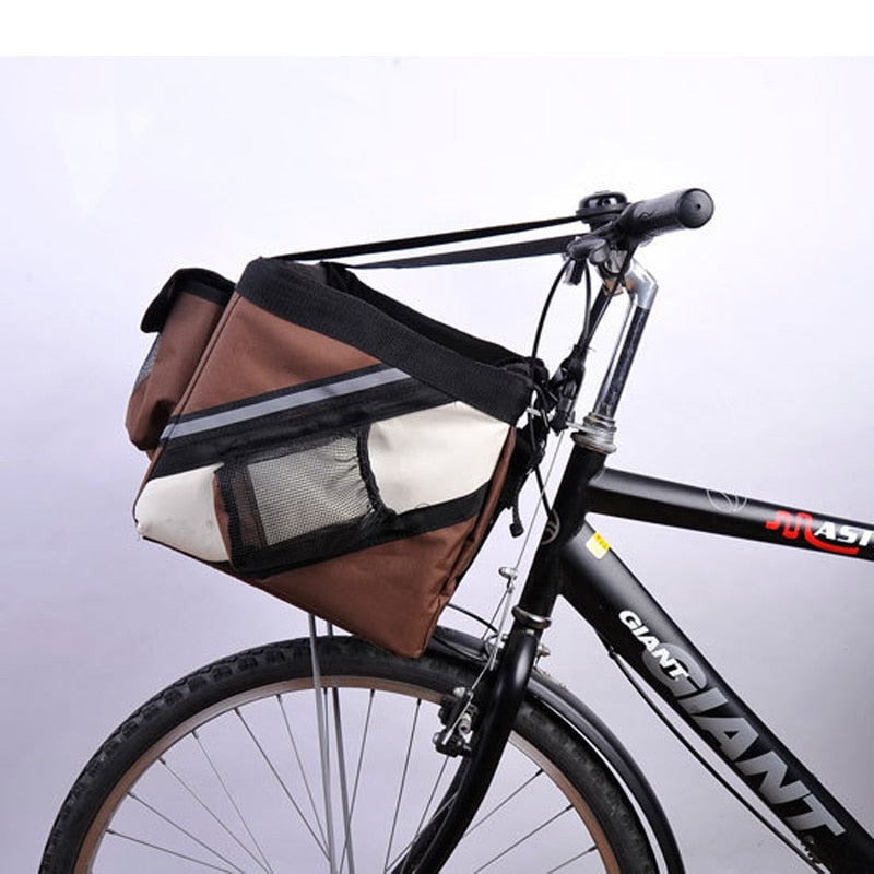 Portable Pet dog bicycle carrier bag basket - foxberryparkproducts