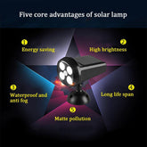 360 Degree Rotation Motion Sensor Solar Powered ED Spotlight - foxberryparkproducts