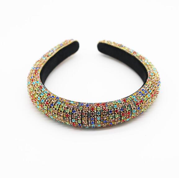 Baroque Full Crystal Hair Bands For Women - foxberryparkproducts
