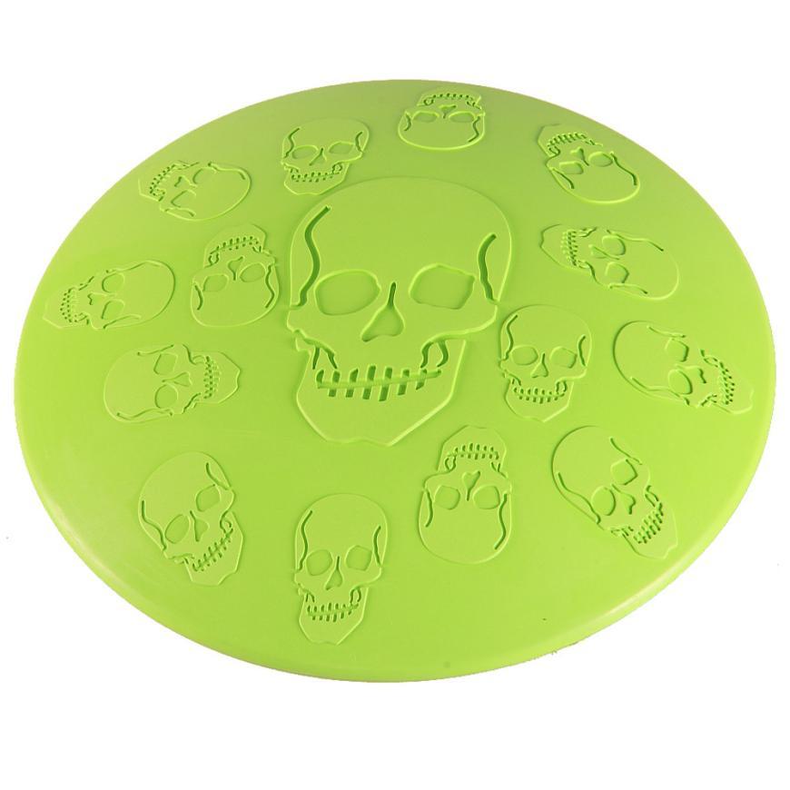 Transer Hot Fashion Pet Skull Flying Disc Rubber Frisbee Toy - foxberryparkproducts