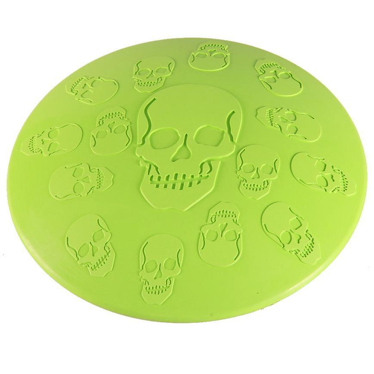 Transer Hot Fashion Pet Skull Flying Disc Rubber Frisbee Toy - foxberryparkproducts