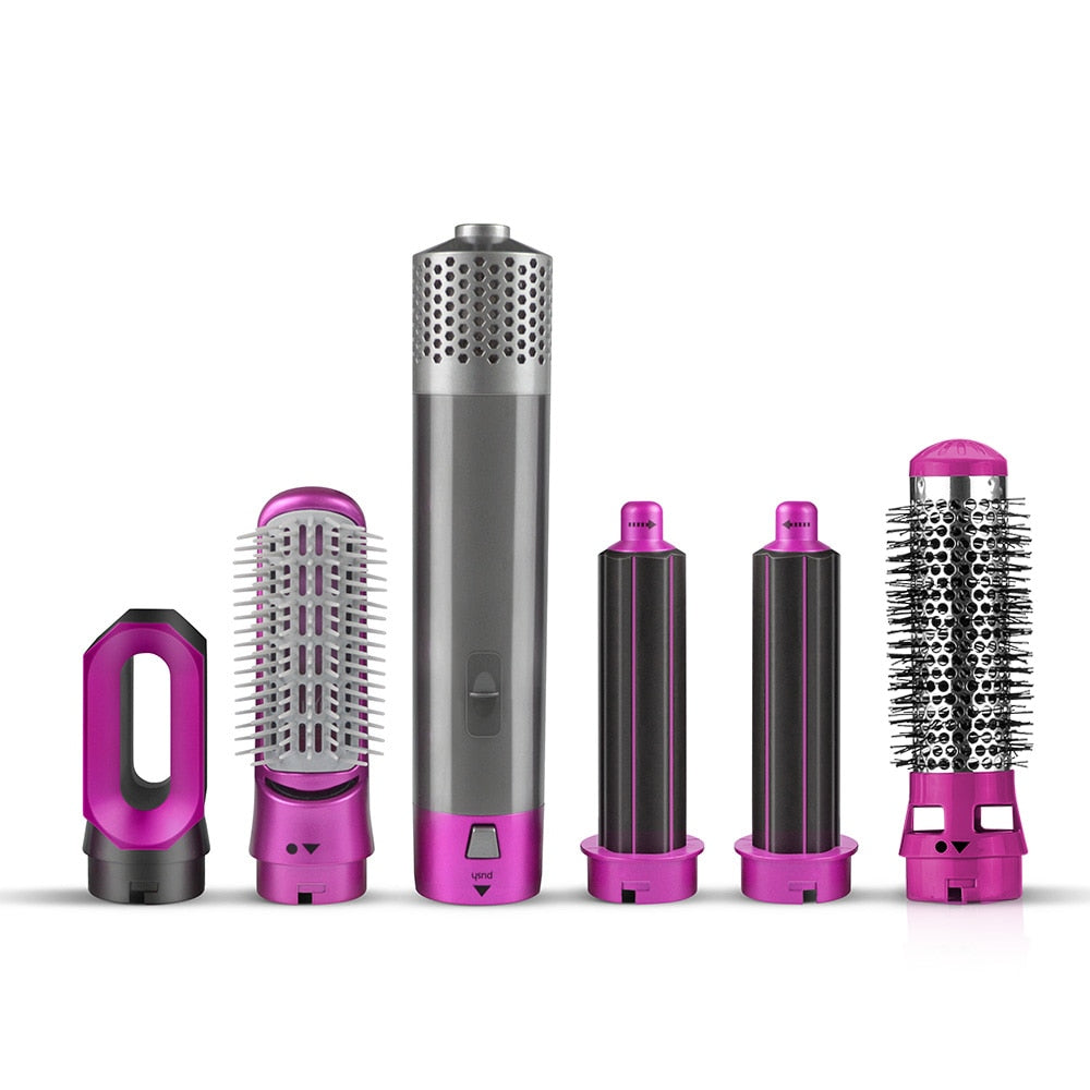 Electric Hair Dryer Blow Dryer Hair Curling Iron Rotating Brush Hairdryer - foxberryparkproducts