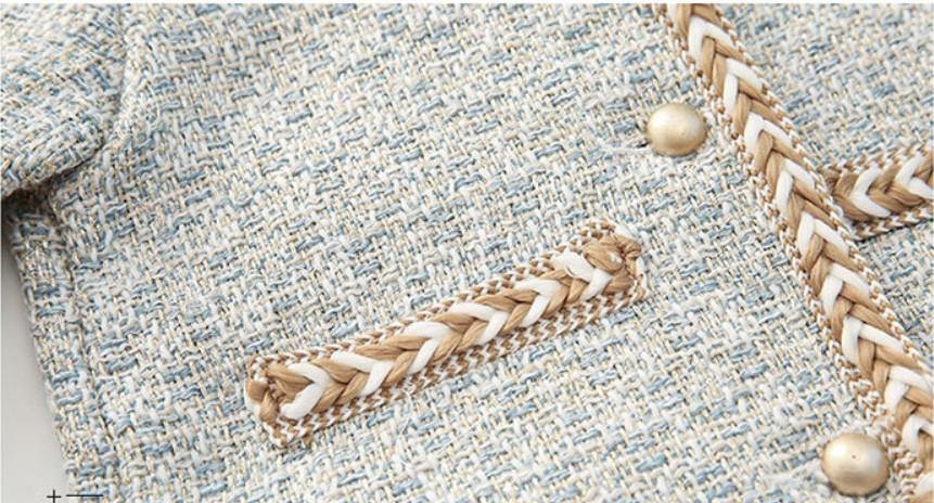 Girls teens party dress chic Dress Suits 2pic Elegant Autumn Winter Fragrance Vest - foxberryparkproducts