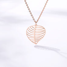 Load image into Gallery viewer, Necklace  Dainty Big Leaf Pendant                                         ID  A112 - 1146 - foxberryparkproducts
