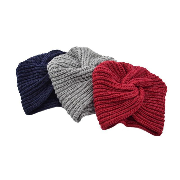 Muslim inner hijab caps bohemia turban cashmere cross wrap head Indian hat - foxberryparkproducts