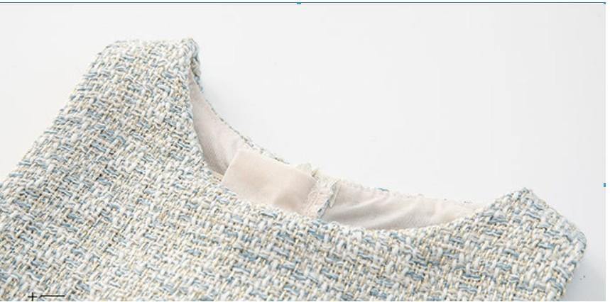 Girls teens party dress chic Dress Suits 2pic Elegant Autumn Winter Fragrance Vest - foxberryparkproducts