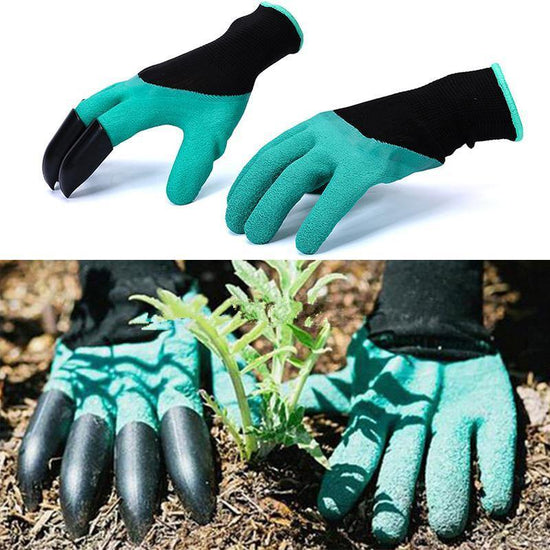Garden Gloves With Fingertips Claws Quick Easy to Dig and Plant Safe for Rose Pruning Gloves Mittens Digging Gloves - foxberryparkproducts