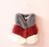 Melario Outerwear&Coats New autumn Winter Fashion Thick Warm Faux Fur Vest cute V-Neck Fur Patchwork Vest Girls clothes - foxberryparkproducts