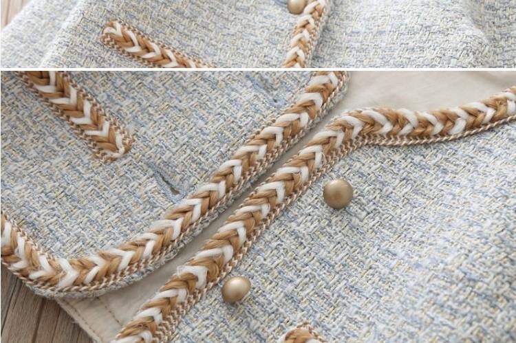 Girls teens party dress chic Dress Suits 2pic Elegant Autumn Winter Fragrance Vest - foxberryparkproducts