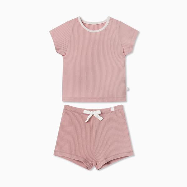 Summer Children's Ice Silk Cotton Short Sleeve Suit 2 Piece Sports Clothes - foxberryparkproducts