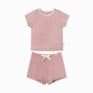 Summer Children's Ice Silk Cotton Short Sleeve Suit 2 Piece Sports Clothes - foxberryparkproducts