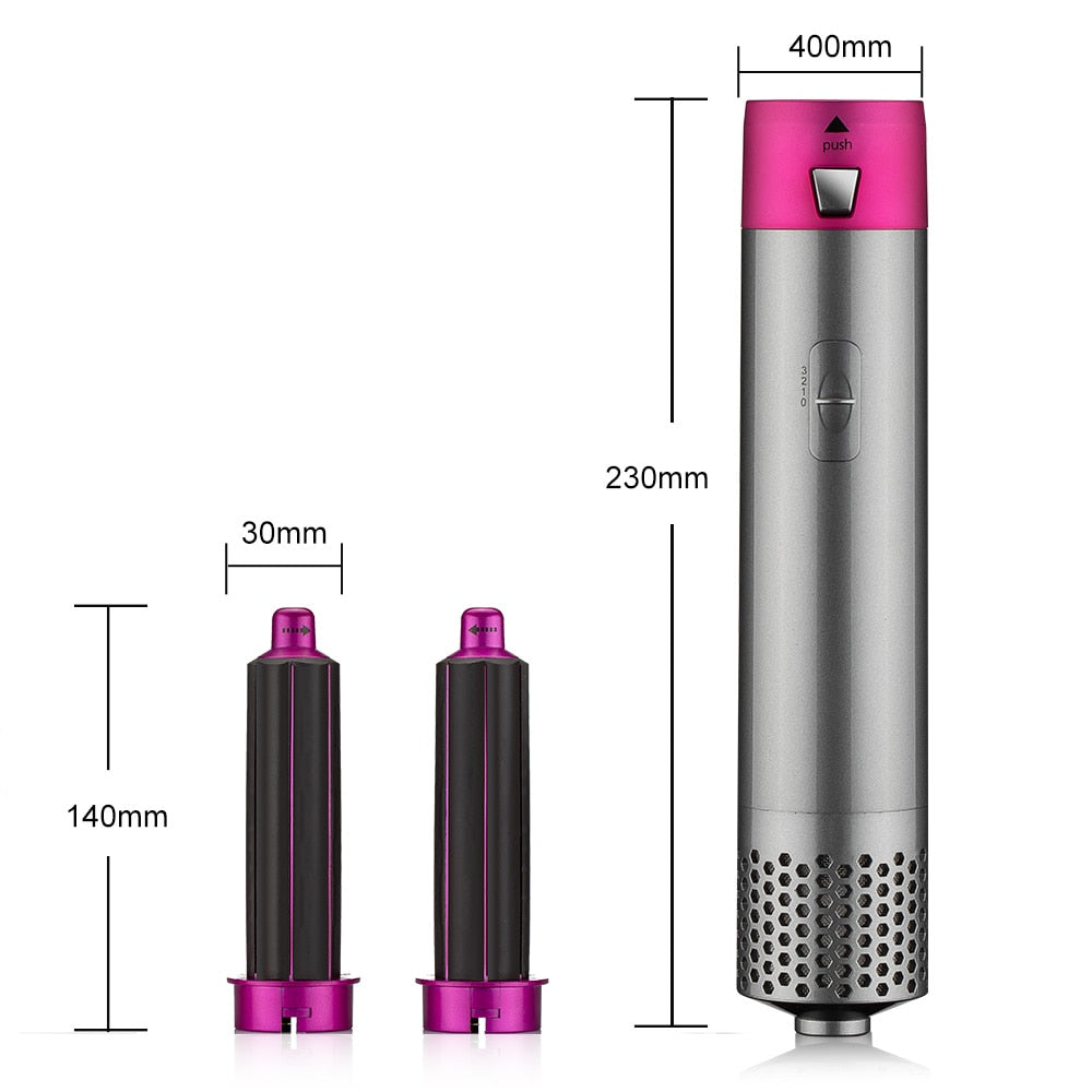 Electric Hair Dryer Blow Dryer Hair Curling Iron Rotating Brush Hairdryer - foxberryparkproducts