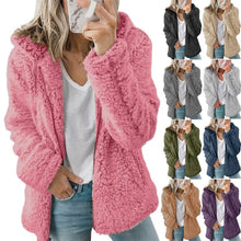 Load image into Gallery viewer, European And American New Women&#39;s Hooded Woolen Autumn And Winter Coat Ins
