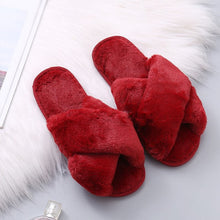 Load image into Gallery viewer, Women&#39;s Warm Winter Faux Fur Home Slippers - foxberryparkproducts
