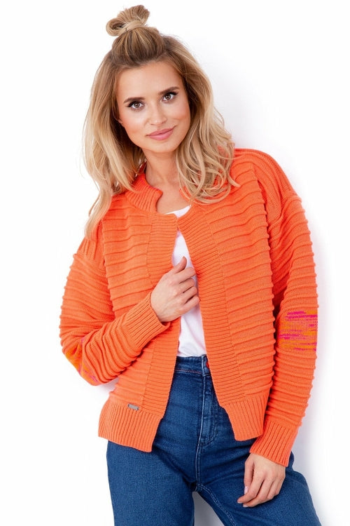 Strickblazer in Neonfarben FOB634 Coral - foxberryparkproducts