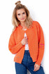 Strickblazer in Neonfarben FOB634 Coral - foxberryparkproducts