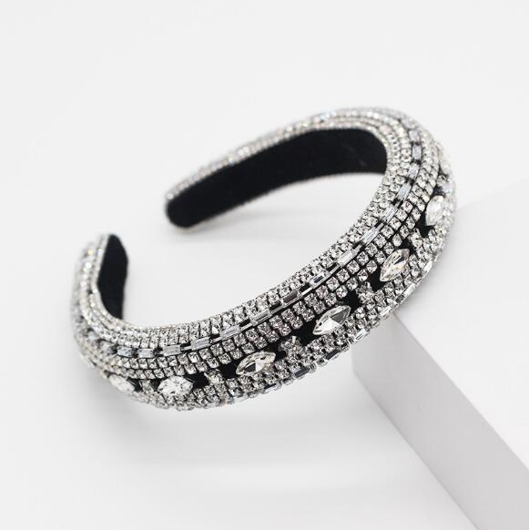 Baroque Full Crystal Hair Bands For Women - foxberryparkproducts