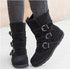 Winter buckled calf women&