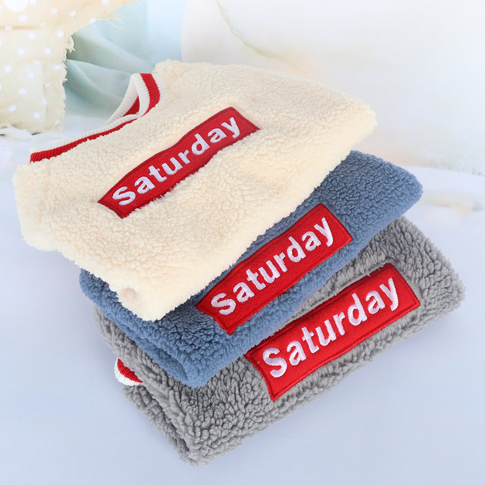 Soft Pet Clothes Dog Saturday Pet Clothes - foxberryparkproducts