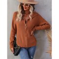 Zip-Up Sweaters For Women Knit Tops - foxberryparkproducts