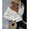 Zip-Up Sweaters For Women Knit Tops - foxberryparkproducts