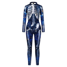 Load image into Gallery viewer, VIP FASHION Adult Skeleton Print Halloween Cosplay For Women Ghost Jumpsuit - foxberryparkproducts
