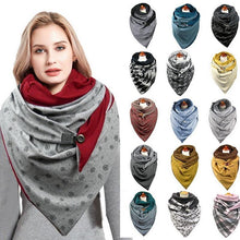 Load image into Gallery viewer, Winter Scarf For Women Soild Dot Printing Button Soft Wrap - foxberryparkproducts
