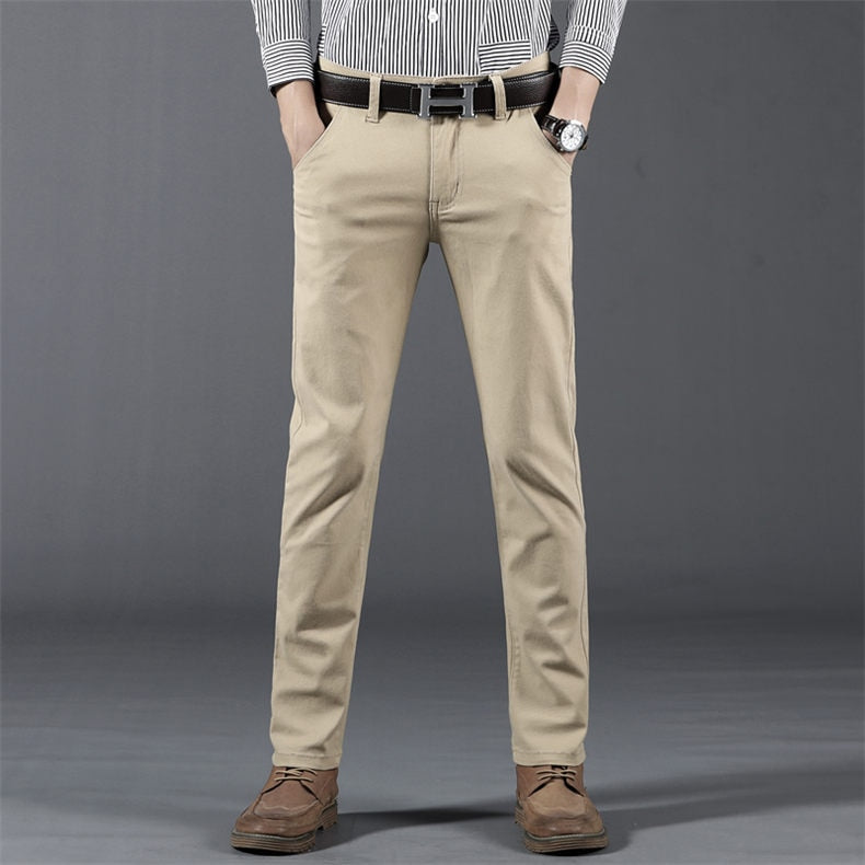 Classic 6 Color Casual Pants Men Spring Autumn New Business Fashion