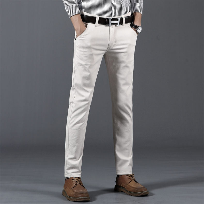 Classic 6 Color Casual Pants Men Spring Autumn New Business Fashion