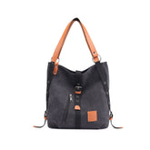 Canvas Women Shoulder Bags High Quality Multifunction  Back Pack For Students - foxberryparkproducts