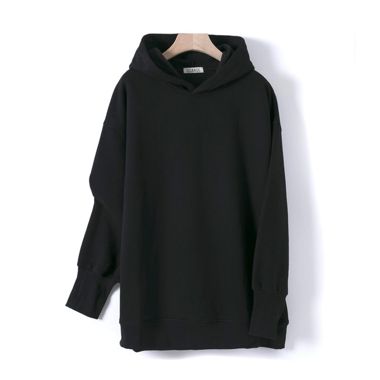 GCAROL Fall Winter Women Long Hooded Suits 80% Cotton Fleece - foxberryparkproducts