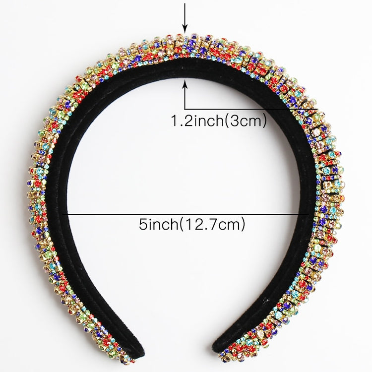 Baroque Full Crystal Hair Bands For Women - foxberryparkproducts