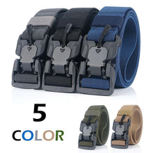 Load image into Gallery viewer, Official Genuine Tactical Belt Quick Release Magnetic Buckle Military Belt - foxberryparkproducts
