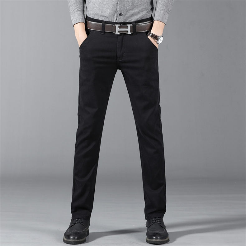 Classic 6 Color Casual Pants Men Spring Autumn New Business Fashion