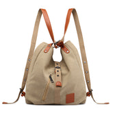 Canvas Women Shoulder Bags High Quality Multifunction  Back Pack For Students - foxberryparkproducts