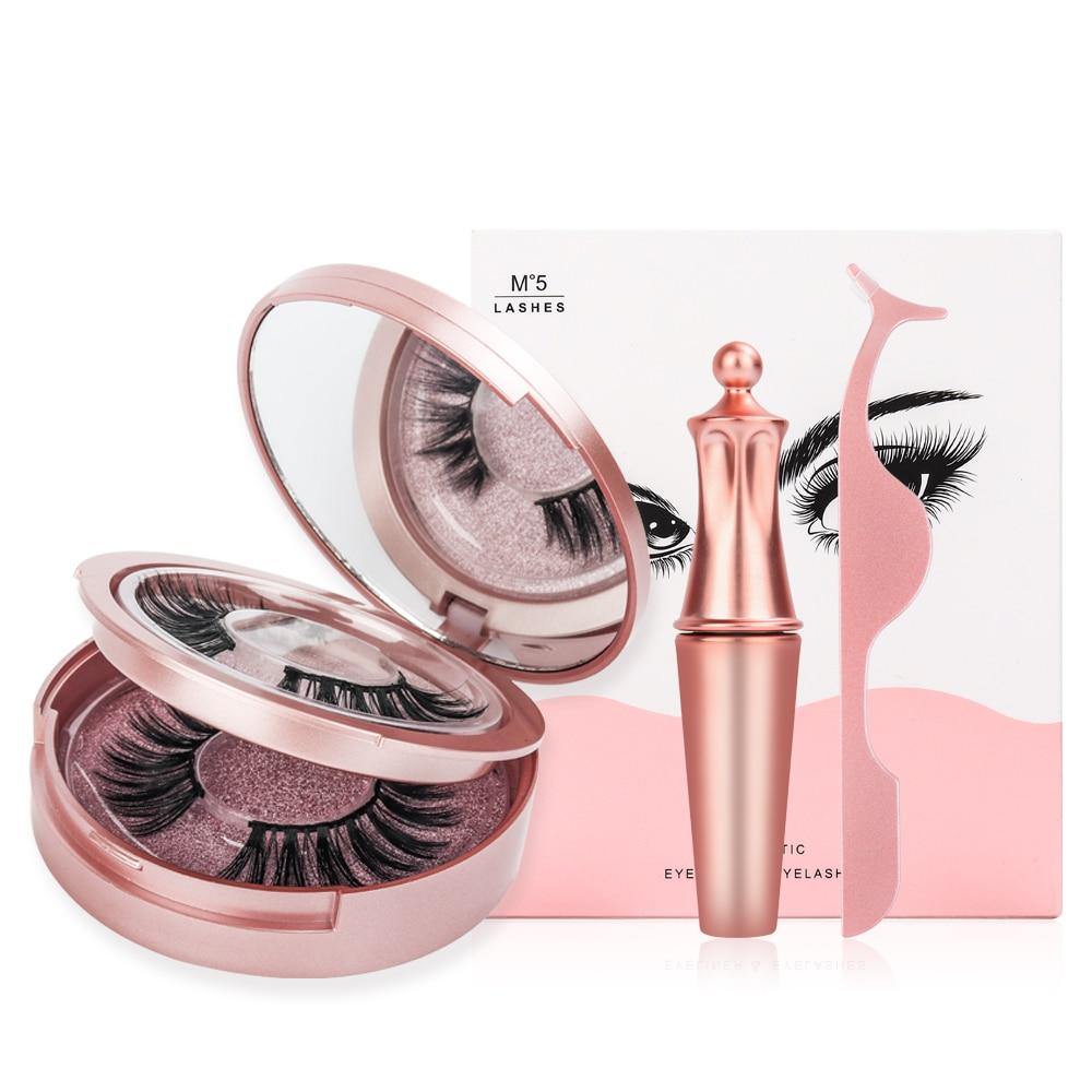 Double Layer Magnetic False Eyelashes & Magnetic Eyeliner - foxberryparkproducts