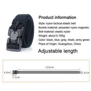 Official Genuine Tactical Belt Quick Release Magnetic Buckle Military Belt - foxberryparkproducts