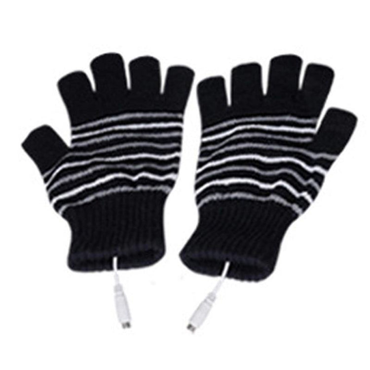 Electric USB heated Gloves Winter Thermal half-finger With full-finger cover - foxberryparkproducts