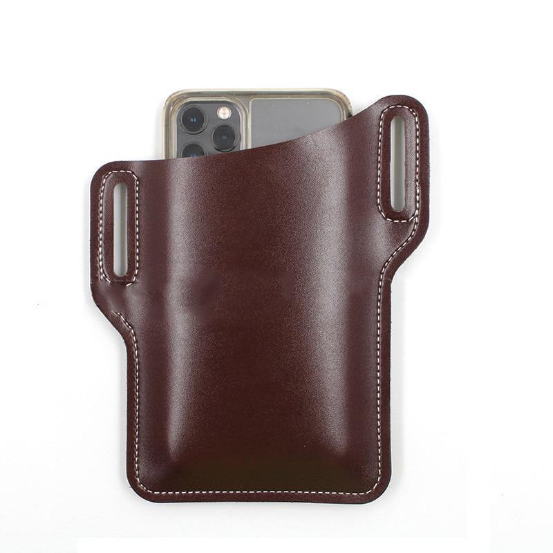 Belt Clip Holster Case for 6.0 inch Mobile Phone Bag Waist Pack PU Leather Covers Shell Accessories Mini Bags - foxberryparkproducts