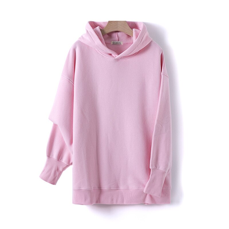 GCAROL Fall Winter Women Long Hooded Suits 80% Cotton Fleece - foxberryparkproducts
