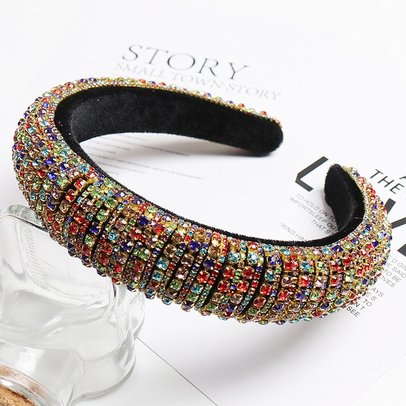 Baroque Full Crystal Hair Bands For Women - foxberryparkproducts