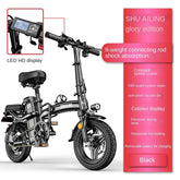 Folding Electric Bicycles Small Electric Vehicles Lithium Battery Ultra-Light Mopeds - foxberryparkproducts