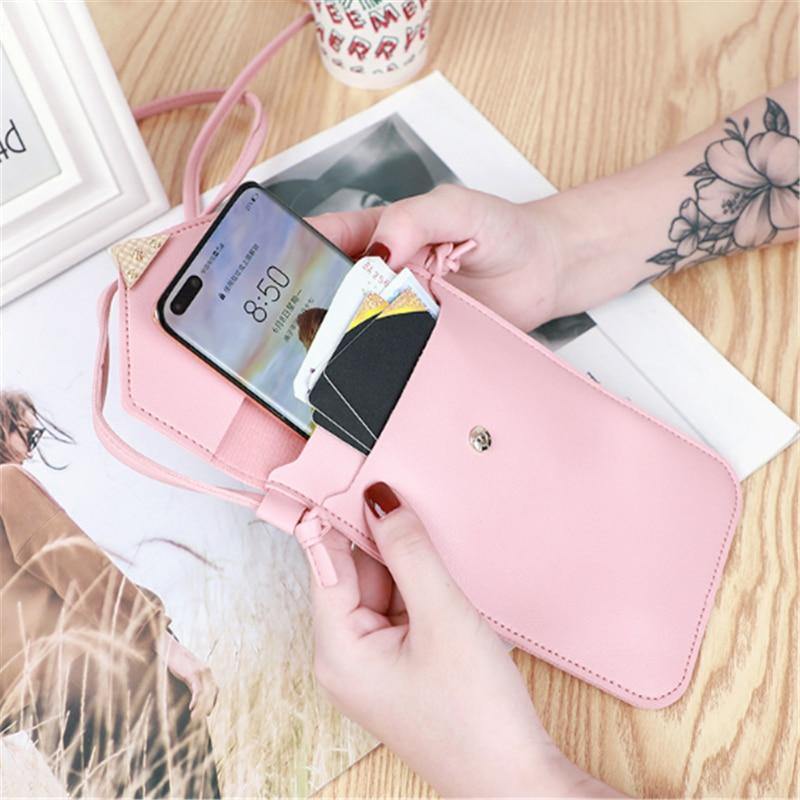 Women's crossbody bag Pu leather touch screen mobile wallet - foxberryparkproducts