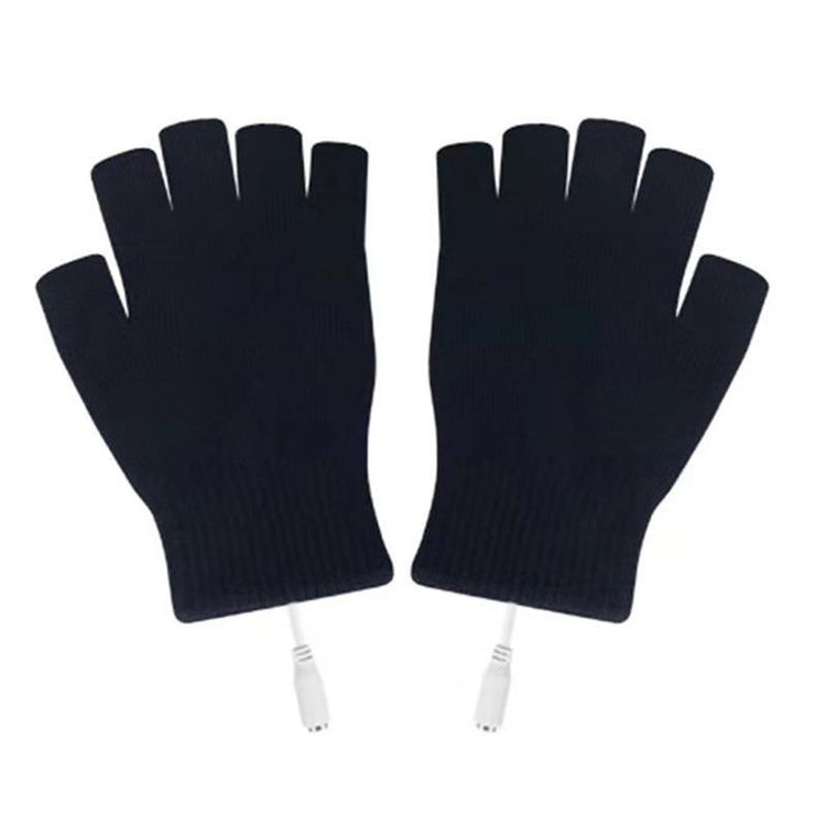 Electric USB heated Gloves Winter Thermal half-finger With full-finger cover - foxberryparkproducts