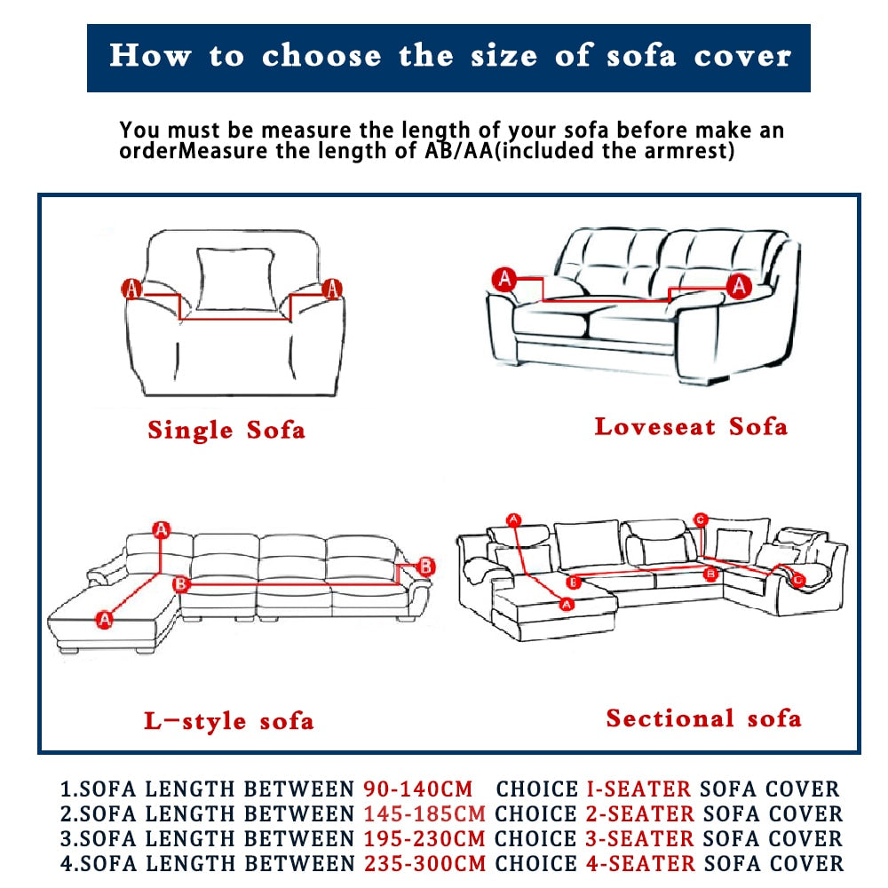 Thickened Waterproof Stretch all-inclusive Sofa Cover - foxberryparkproducts
